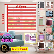 Size Curtain Zebra Blind Colour White Grey Pink Blue black OutTirai bidai Untuk semua Jenis Tingkap 