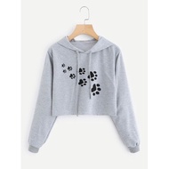 Crop HOODIE SIZE M L XL 2XL 3XL 4XL 5XL 6XL WOMEN'S JACKET PLAIN BASIC CROP HOODIE PLAIN HOODIE