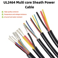 2464 power cord sheathed wire 2 3 4 5 6 7 8 9 10 core 28 26 24 22 20 18 16 14AWG
