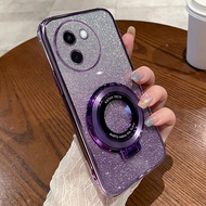 For Vivo V40 V30 Pro V30e V30 E VivoV30e V 30E VivoV40 VivoV40Pro 5G 2024 Plating Stand Blingl Bling