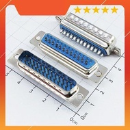 [5 Pieces]- DB25 Male Port 25 Pins Straight 2 Rows Solder Wire Connector IoT Maker 90