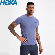 HOKA ONE ชายหนึ่งคนสำหรับธุรกิจการพักผ่อนกลางแจ้งฤดูร้อนเสื้อยืดวิ่งปีนเขาแห้งอย่างเร็วฟิตเนสบางระบา