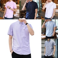 Korean style fashion plain high quality casual men's shirt POLO suitable for office and various occa