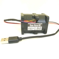 15,000 Rpm Violent Fan 4cm 4056 Sanyo 12V 1.4A Cooling Fan 5V High Air Volume USB Fan