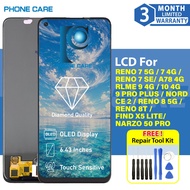 LCD Display Compatible For RENO 7 5G CPH2371 7 4G 7SE 5G 8 5G 8T REALME 9 PRO 10 NARZO 50 F21 PRO FI