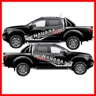 สติ๊กเกอร์แต่งลายข้างNissan Navara   ชุดแต่งนิสสันนาวาร่า สติ๊กเกอร์ซิ่ง สติ๊กเกอร์ติดรถ sticker(สอบ