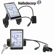NAILS Electric Bike LCD Meter, 24V 36V 48V 60V LCD Screen Electric Bicycle LCD Display, Durable ABS 