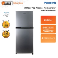 Panasonic NR-TV261APSM 262L Inverter Energy Saving 2-Door Top Freezer Refrigerator Fridge - NRTV261APSM