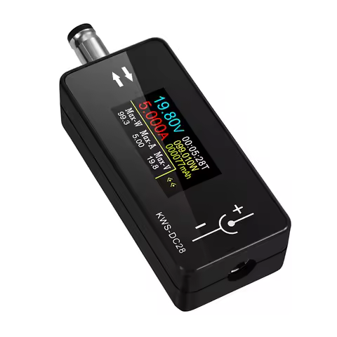 KWS-DC28 DC 4-30V 0-12A Current Voltage Meter Interface Tester Digital Voltmeter Ammeter PD Battery 