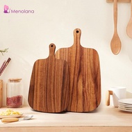 [Menolana] Acacia Wood Cutting Board Solid Wood Chopping Board for Steak Pizza Meat