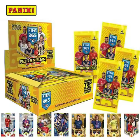 PANINI 2026 6PCS/Packs 365 Soccer trading cards Messi Zinane Ronaldo Bellingham Haaland De Bruyne Au