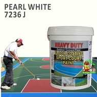7236 J (CHI) P.WHITE ( 18L ) HEAVY DUTY CEMENT FLOOR COATING / SPORT COURT PAINT / EXTERIOR & INTERI