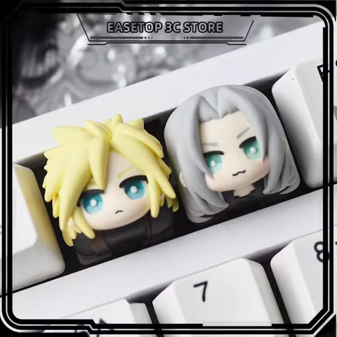 Final Fantasy VII Keycap Resin ESC MX Switch Tifa Lockhart/Aerith Gainsborough Anime Game Mechanical