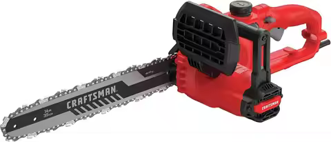 Chainsaw 14 Inch 8 Amp Corded Powerful Motor Compact Design Auto-Oiling Bolt Lock Chain Tensioning V