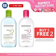 【Buy 3 get 1 free】 Bioderma Sensibio + Sebium H2O Micellar Water Set| Soothing Purifying Cleansing D