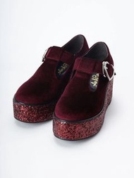 Ank rouge 酒紅色厚底瑪麗珍鞋