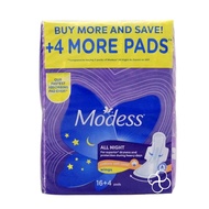 Modess All Night Sanitary Pad with Wings 2 x 10s