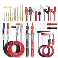 【yves_service】25PCS P1308D Multimeter Silicone Test Lead Kit with Replaceable Needle Spanner Alligat