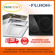 FUJIOH SC-2090 900MM INCLINED DESIGN COOKER HOOD + FH-ID5230 INDUCTION HOB BUNDLE DEAL