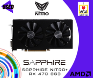 การ์ดจอ SAPPHIRE NITRO+ RX470 8GB *มือสอง* *ไม่มีกล่อง* (ประกันร้าน iloveVGA 30 วัน)