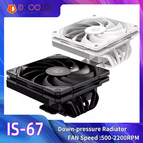 ID-COOLING IS-67-XT 6 Heat Pipes 67mm Low Profile Slim CPU Cooler for Intel LGA 1700/1200/115X/2011 