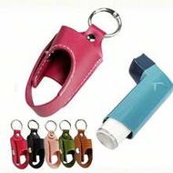 Asthma Inhaler Storage Bag, Cough Spray Bottle Storage Bag, Portable PU Leather Adult Asthma Inhaler