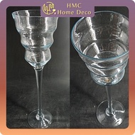 H40CM GLASS VASE 8011 CONTAINER FLOWER DECORATION FOR GROWING AQUATIC PLANTS PASU BUNGA KACA