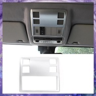 [P K A M] Car Roof Reading Lamp Panel Frame Decoration Cover ABS Chrome for  X3 E83 2003-2010 Interi