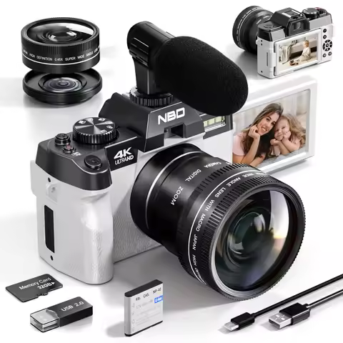 NBD compact digital photography camera 4K wireless network camera retro Vlog recorder YouTube 48MP c