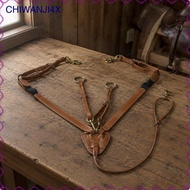 Horse Breastplate - High-Quality Bovine Leather for Riding & Training