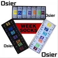 OSIER 7pairs Week Socks Comfy Fashion Lot Cotton