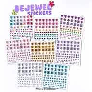 Bibimcat - Bejewelry Sticker Embossed Jewel 3D Deco Sticker Decorative Cute Acrylic Love Heart Star