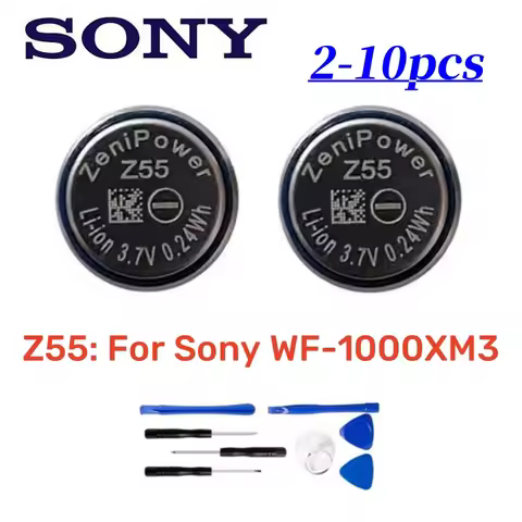 2-10Pcs/Lot Original ZeniPower Z55 1254 replacement CP1254 Battery For Sony WI-SP600N WF-SP700N WF-S