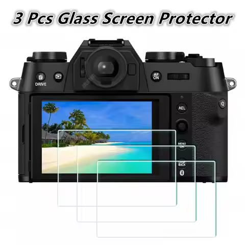 3pcs Glass LCD Screen Protector For Fujifilm X-E5 X-M5 X-T50 X-T30 II X-S20 X-E3 XT100 XT30II XT5 XT