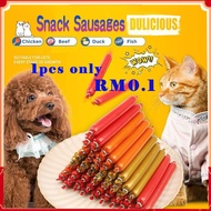 Cat Dog Pet Food Snack | Cat Dog Sausage | Makanan Ringan Kucing Anjing Stick | Pet Cat Treats Kucing | Sosej Kucing 15g