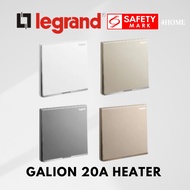 Legrand Galion 20A Water Heater Double Pole Switch 1G1W 2G1W 1G2W DP (Champagne, Rose Gold, Dark Sil