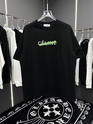 Celine T-shirts 賽琳膠漿膠布印花圓領短袖T恤衫