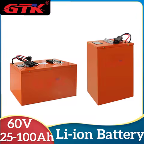 GTK 60V 100Ah Battery Pack 25Ah 30Ah 40Ah 50Ah 60Ah 75Ah 85Ah Li-ion Battery for 1000W 2000W 3000W 5
