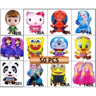 [50 𝐏𝐂𝐒/Pack] 18INCH FOIL BALLOON FOR PARTY/ CARTOON BALLOON/ CHARACTER BALLOON