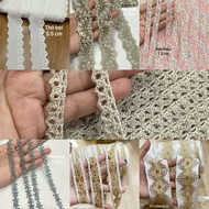 Decorative lace trim in many designs 1.1cm to 5.5cm (5m)