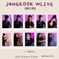 BTS Jungkook Wlive (28.3.23) Fanmade Photocards