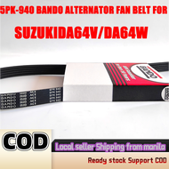 Alternator Fan Belt for Suzuki Transformer DA64V DA64W 5PK-940 Bando Japan