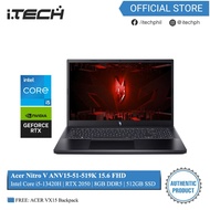 Acer Nitro V ANV15-51-519K Gaming Laptop 15.6 FHD | i5-13420H | RTX 2050 | 8GB DDR5 | 512GB SSD