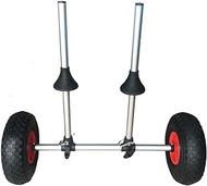 Heavy Duty Kayak Cart, Kayak Dolly, Quick-Detachable Sit on Top Aluminum Kayak Trolley, Width Adjustable Canoe Trolley, Suitable for Kinds of Kayaks and Canoe with Plug Holes
