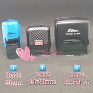 SHINY (S-R524/R542/S-844/S-852/INK PAD) CUSTOMIZED LOGO/TEXT RUBBER STAMP CHOP SELF-INKING