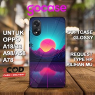 GO Case ( AG 16 ) Softcase Glossy For Oppo A18 A38 A98 A58 A78 A77S A57 A76 A79 5G A15 A15S A12 A95 