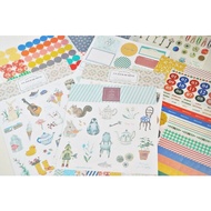 9 pcs Hipster Planner Sticker Set, Bullet Journal Stickers, Bear Stickers