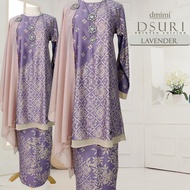 DMIMI Baju Kurung Pahang DSURI | Kurung Printed Moden Labuh | High Quality Dobby Silk Chiffon | Smal