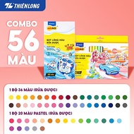 Bút lông màu Fiber Pen Thiên Long Colokit - Combo bút lông màu 40/56/76 cây ngòi cao cấp dễ dàng rửa