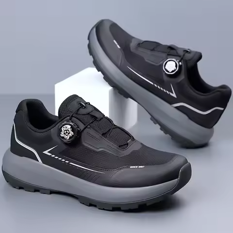 All-match Men Outdoor Athletic Shoes Anti-slip Sneakers Trail Running Hiking Shoes Mesh Mountaineeri